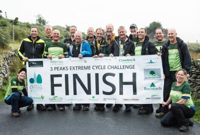 3 peaks extreme cycle challenge finish line