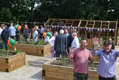 Community event planting plots Oak View Landscapes