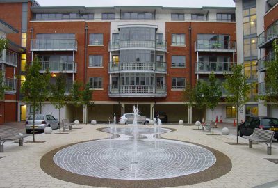 Courtyard water feature