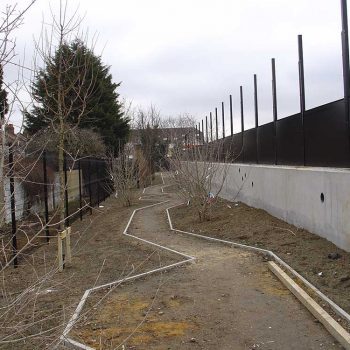 Academy School Ilford path construction