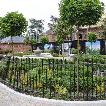 Balls Park seen from outside the railings