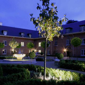 Balls Park Hertford landscape at night